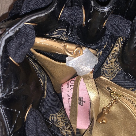 Y2K!RARE Vintage Juicy Couture Black & Brown Velvet Daydreamer w/ embroidered🌹 - Picture 4 of 16